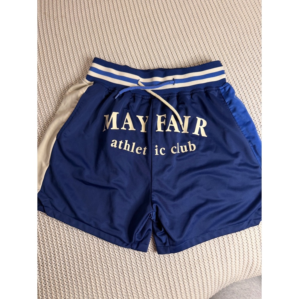 Mayfair Group Athletic Club Blue Striped Varsity Shorts Revolve S/M